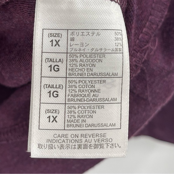 Disney Purple Rhinestones Mickey and Minnie Mouse Dancing Cartoon Sweatshirt - Picture 6 of 9